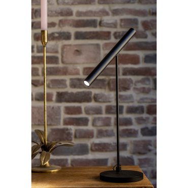 Artdelight Harper - lampe de table avec détecteur de mouvement - 14 x 14 x 52,5 cm - 6W LED dimmable inclus - noir