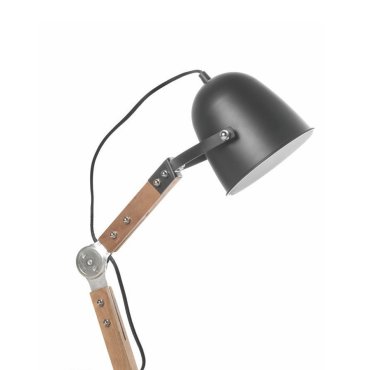 Artdelight Cooper - lampe à poser - 20 x 20 x 58 cm - noir et marron clair