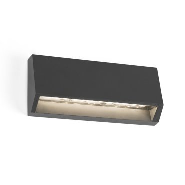 Faro Must - applique murale - 15,8 x 3 x 7 cm - 3W LED inclus - IP65 - gris foncé
