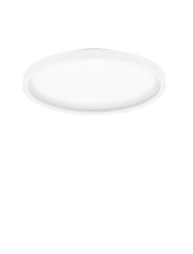 Nova Luce Chet - plafonnier avec télécommande - Ø 39,3 x 6,5 cm - 30W dimmable LED inclus - blanc sablé