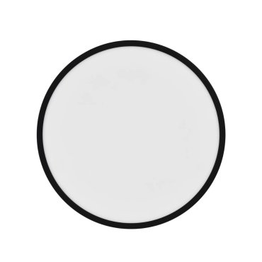 Nordlux Oja - plafonnier - Ø 42 x 3,2 cm - fonction Moodmaker à 3 niveaux (2700K) - 22W LED inclus - noir