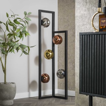 Vico Stellar - lampadaire - 130 cm - noir