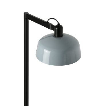 Faro Tatawin - lampadaire - 30 x 47,7 x 148 cm - noir satiné et bleu grisâtre brillant