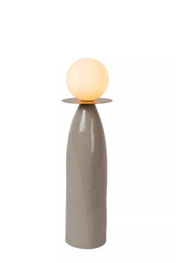 Lucide Figaro - lampe à poser - Ø 12 x 45 cm - gris