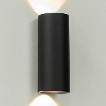 Artdelight Brody2 - applique murale - 7,2 x 7,2 x 18 cm - 2 x 4W LED dimmable inclus - IP54 - noir