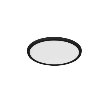 Nordlux Oja - plafonnier - Ø 29,4 x 2,3 cm - 3 niveaux de gradation (2700K) - 18W LED inclus - noir