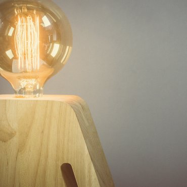 ETH Eve XL - lampe de table - 24,5 x 36 cm - brun