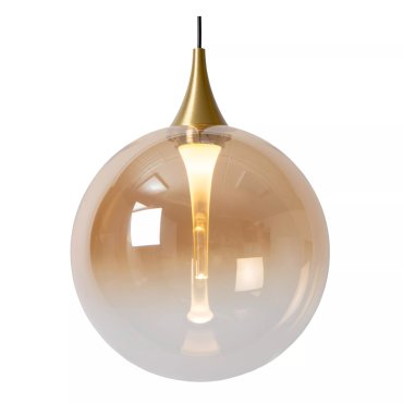 Lucide Gisela - lampe suspendue - Ø 48 x 150 cm - 5 x 3,8W LED dimmable inclus - amber