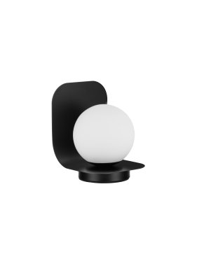 Nova Luce Kamen - lampe de table - 14 x 18 x 10 cm - noir sablé