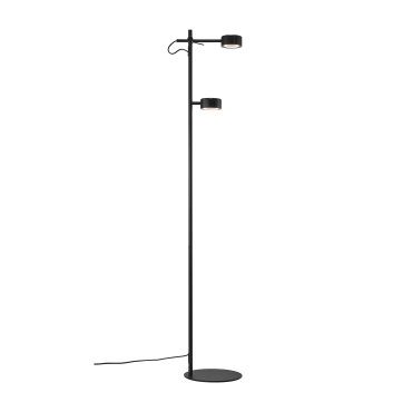 Nordlux Clyde - lampadaire - 138 cm - 3 niveaux de gradation - 2 x 5,5W LED inclus - noir