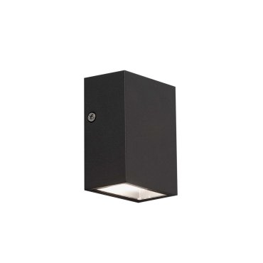 Faro Canon - applique murale - 6 x 4 x 8,5 cm - 4W LED inclus - IP44 - gris foncé