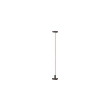 VK Lighting Jade - borne de jardin incl. pied et piquet de terre - Ø 7 x 53,4 cm - 1W LED inclus - IP65 - Brun rouille