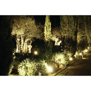 ONE Light Garden Square Spots - spot de sol sur piquet - 8 x 7 x 11,7 cm - 7W LED inclus - IP65 - anthracite