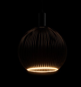 Segula Floating Globe Filo LED - Ø 30 cm - E27 - 6W dimmable - 2200K - noir