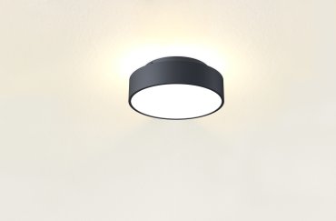 Artdelight Chicago - plafonnier - Ø 25 x 9 cm - 19,5W LED dimmable inclus - noir
