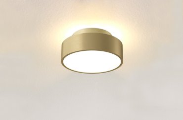 Artdelight Chicago - plafonnier - Ø 15 x 6,8 cm - 9,8W LED dimmable inclus - warm gold