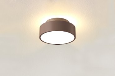 Artdelight Chicago - plafonnier - Ø 15 x 6,8 cm - 9,8W LED dimmable inclus - bronze brossé