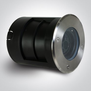 ONE Light Inground Tiltable Range - spot extérieur au sol - Ø 150 mm, Ø 140 mm à encastrer - 3 x 1,5W LED inclus - IP67 - acier inoxydable