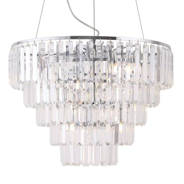Maxlight Monaco - lampe suspendue - Ø 60 x 150 cm - chrome
