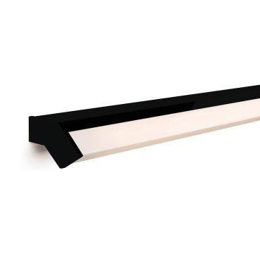 Artdelight Mirror-58 - applique murale - 88 x 6,8 x 8 cm - 12W LED inclus - IP44 - noir
