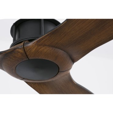 Faro Justfan - ventilateur de plafond avec télécommande - Ø 128 cm - noir et marron foncé