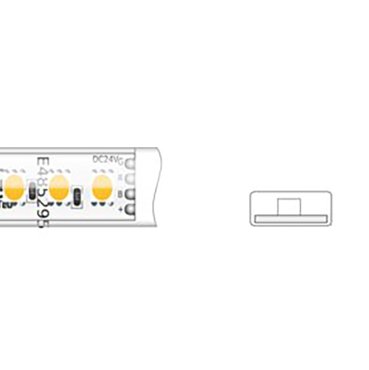 Klus Bande LED - largeur 1 cm, longueur 500 cm - 24Vdc - 12W LED par mètre - 120 LED par mètre - IP65 - RGB