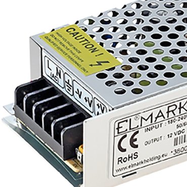 Driver DC Elmark - 12Vdc / 230Vac - IP20 - 36W