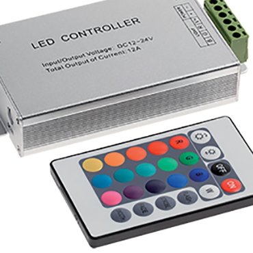 Contrôleur Elmark pour bande RGB avec télécommande infrarouge