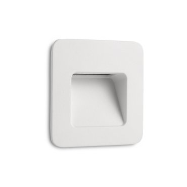 Faro Nase - applique encastrée - 9,4 x 5,7 x 9,4 cm - 2,9W LED inclus - IP44 - blanc mat