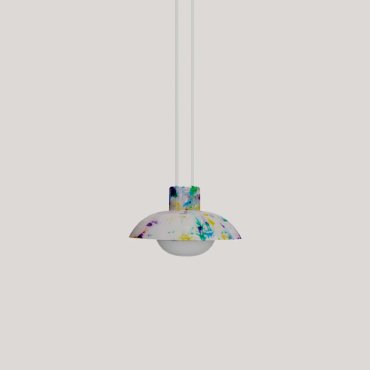 New Garden Syros - lampe suspendue à batterie rechargeable avec télécommande - Ø 20 x 9,5 cm - 9W dimmable LED inclus - IP54 - multicolore