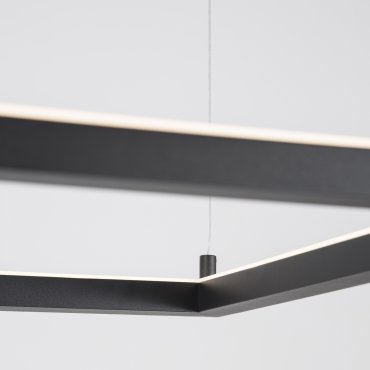 Nova Luce Eterna - lampe suspendue - 50 x 50 x 120 cm - 30W dimmable LED inclus - sand black