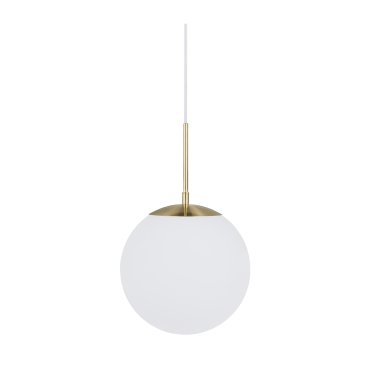 Nordlux Grant - lampe suspendue - Ø 25 x 240 cm - laiton et blanc opale