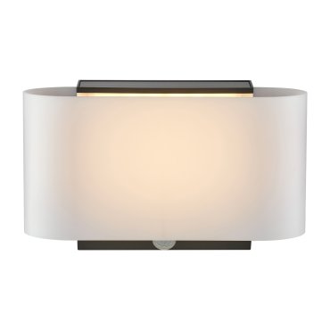 Nordlux Piola - Applique d'extérieur avec capteur solaire - 25,6 x 10,4 x 15,7 cm - 6W LED inclus - IP65 - blanc et noir
