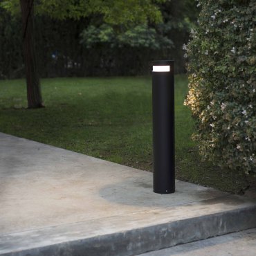 Faro Bast - lampe de jardin - Ø 16 x 95 cm - 25W LED inclus - IP65 - gris foncé