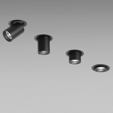 Nova Luce Juno - spot encastré - Ø 96 mm, dimension d’encastrement Ø 85 mm - 15W LED incluse - noir