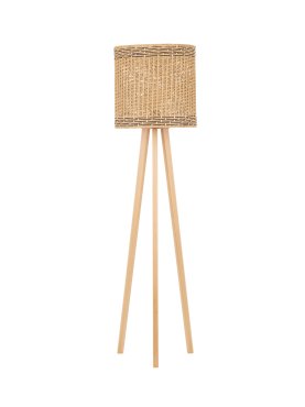 Nova Luce Plette - lampadaire - Ø 39 x 165 cm - bois naturel