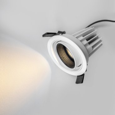 Nova Luce Mea - spot à encastrer - Ø 96 mm, Ø 85 mm à encastrer - 15W LED inclus - blanc