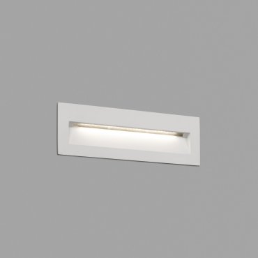 Faro Nat - applique encastrée - 22,5 x 7,3 x 7,5 cm - 8W LED inclus - IP65 - blanc givré