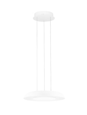 Nova Luce Epos - lampe suspendue - Ø 40 x 145 cm - 24W dimmable LED inclus - blanc sablé