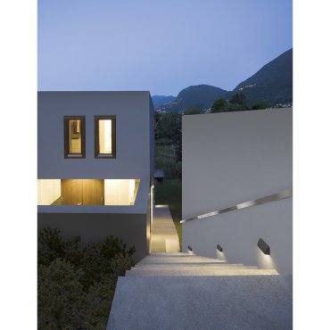 Nova Luce Liv - applique murale extérieure - 13 x 3 x 5,5 cm - 3,5W LED inclus - IP54 - gris foncé