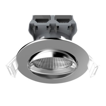 Nordlux Apollo - spot encastré - 5,5W LED dimmable inclus - Ø 85 mm, Ø 72 mm encastré - IP23 - chrome
