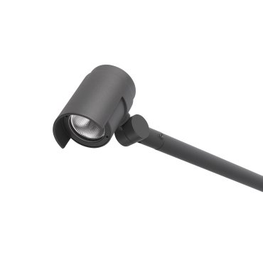 Faro Foc - applique murale extérieure - Ø 10 x 58 x 13 cm - 16W LED dimmable inclus - IP65 - gris foncé