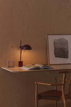 Faro Matilda - lampe de table - 19,6 x 8 x 43 cm - rouge grenat