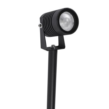 Nova Luce Stake - spot de sol sur piquet - 5 x 7 x 45 cm - 5W LED inclus - IP65 - noir