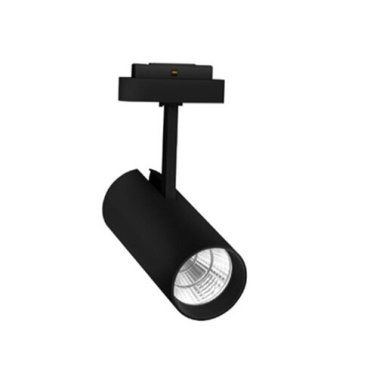 Nova Luce Nap - pour système de rail magnétique - Ø 8,5 x 27 cm - 20W LED inclus - noir sable - couleur de lumière blanc chaud