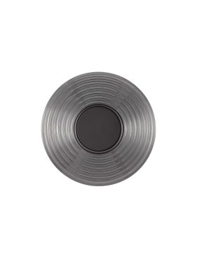 Nova Luce Nous - applique murale - Ø 30 x 30 cm - 8W LED inclus - noir nickel