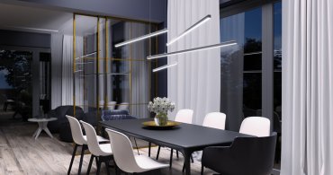 KLUS Glaza-Duo - profilé LED suspension up/down - 2,62 x 2,62 cm - argent anodisé