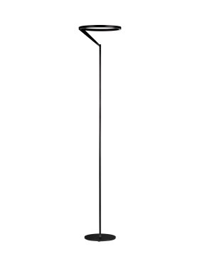 Nova Luce Tilia - lampadaire - Ø 33 x 168 cm - 26W dimmable LED inclus - noir sablé