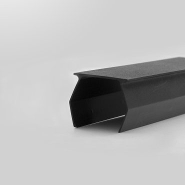 Nova Luce - cache pour rail magnétique (raccourcissable) - 1 mètre - noir