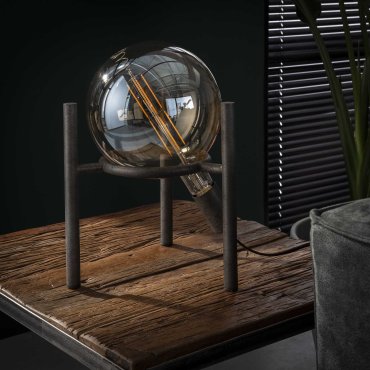 Vico Saturn - lampe à poser - 28 x 28 x 34 cm - vieil argent